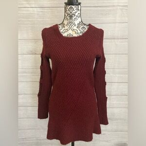 Crave Fame | Women’s Ribbed Scoop Neck Tunic Sweater
